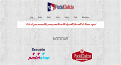 Desktop Screenshot of padelgalicia.org