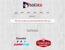 Tablet Screenshot of padelgalicia.org